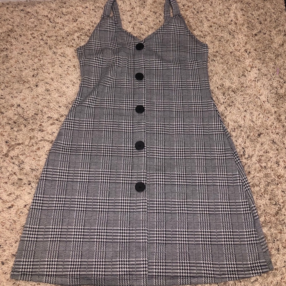 Plaid mini dress